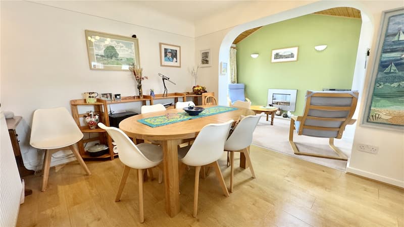 Spacious dining area